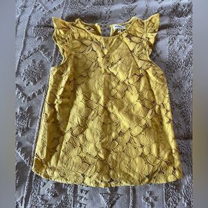 Monteau yellow lace shirt